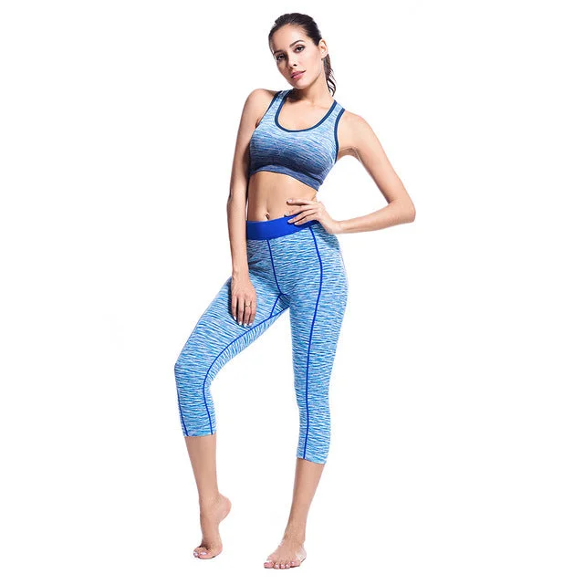 gym clothes for women Seamless yoga pants high waist shaped booty sexy fitness leggings women Slim workout sports 2 piece set