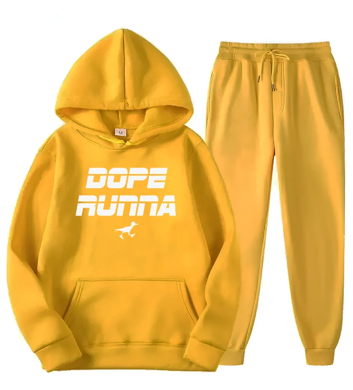 Jog It Out - SweatSuit - Gold / White ( Unisex)