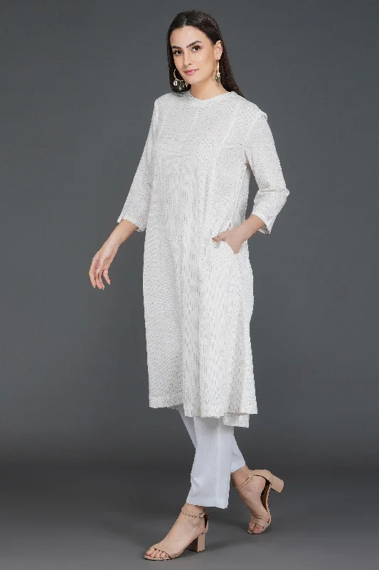 Kali-Kantha Kurta Set | Ethnic Wear | The White Collection