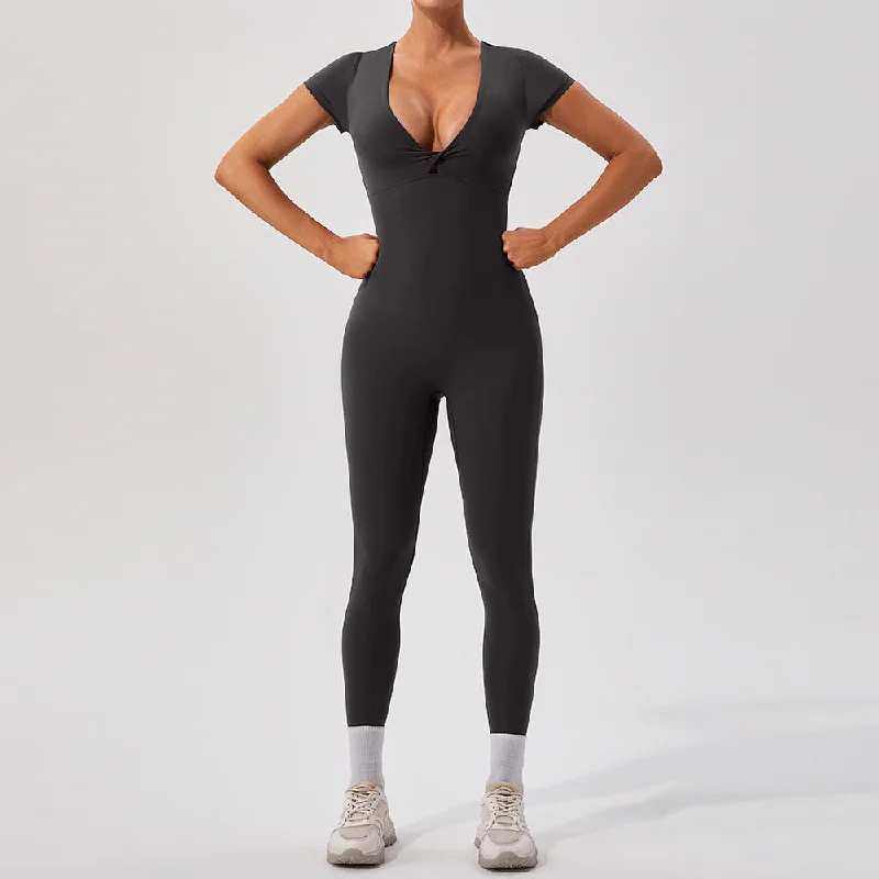 Plus Size Yoga jumpsuit one-piece bodysuit 5 colors