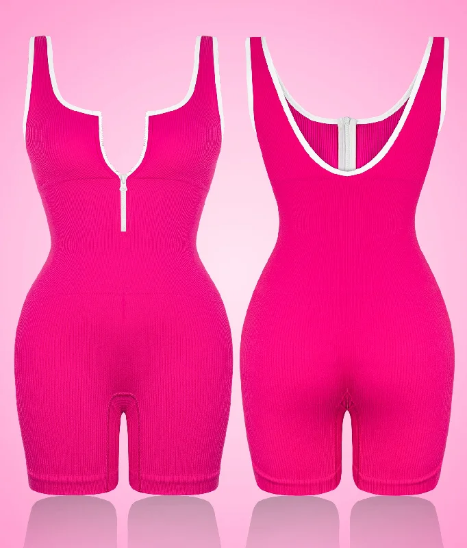 Seamless bodybuilding bodysuit 3 colors