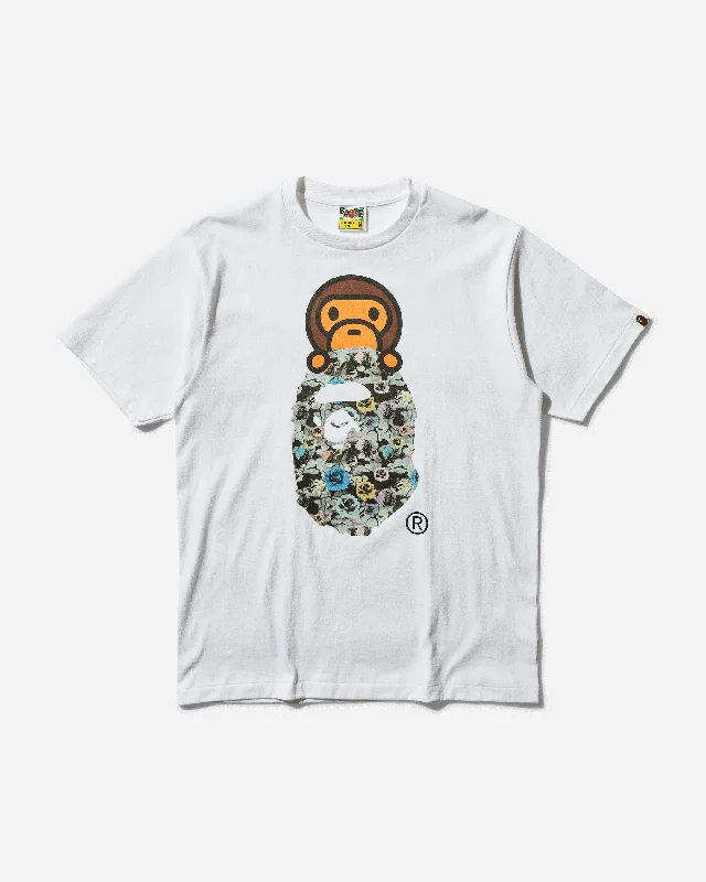 Men's Floral Camo Milo On Ape Head T-Shirt White Chenille Fabric Brocade Fabric Lace Fabric Men's Floral Camo Milo On Ape Head T-Shirt White Chenille Fabric Brocade Fabric Lace Fabric