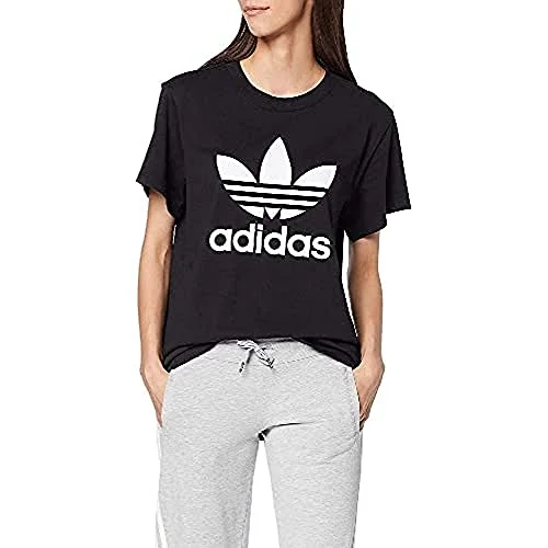 Adidas Womens Boyfriend Tee T-Shirt Welt Pockets Slit Pockets Flap Pockets