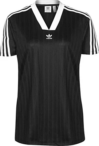 Adidas Womens Football Jersey T-Shirt Spandex Blend Rayon Blend Denim Blend