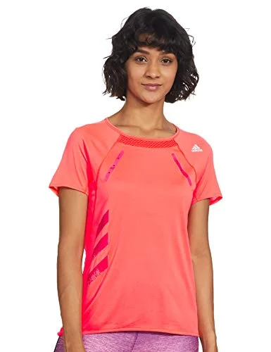 Adidas Womens Heat.Rdy Tee W T-Shirt Jersey Fabric Tulle Fabric Batik Fabric