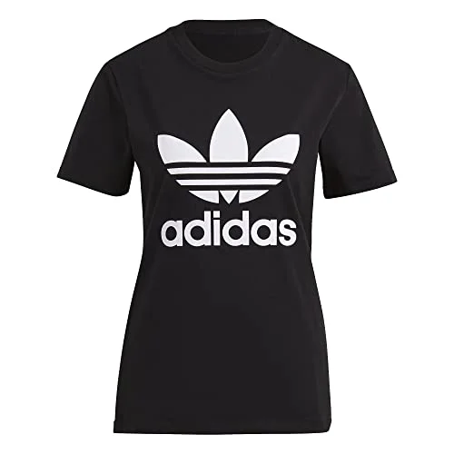 Adidas Womens Originals Trefoil Tee T-Shirt Front Pockets Side Pockets Patch Pockets