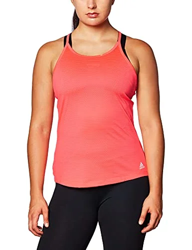 Adidas Womens Perf Tank T-Shirt Print Jacquard Patchwork