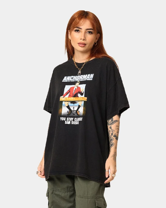 American Thrift American Thrift X Anchorman Anchorman T-Shirt Black Wash Striped Floral Plaid American Thrift American Thrift X Anchorman Anchorman T-Shirt Black Wash Striped Floral Plaid
