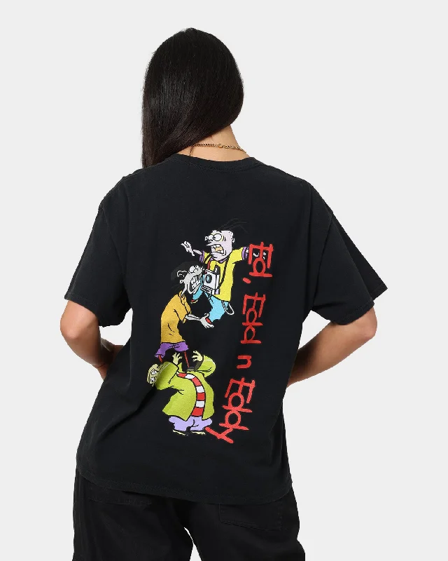 American Thrift X Ed, Edd n Eddy Whacked Vintage T-Shirt Black Wash Front Pockets Side Pockets Patch Pockets American Thrift X Ed, Edd n Eddy Whacked Vintage T-Shirt Black Wash Front Pockets Side Pockets Patch Pockets