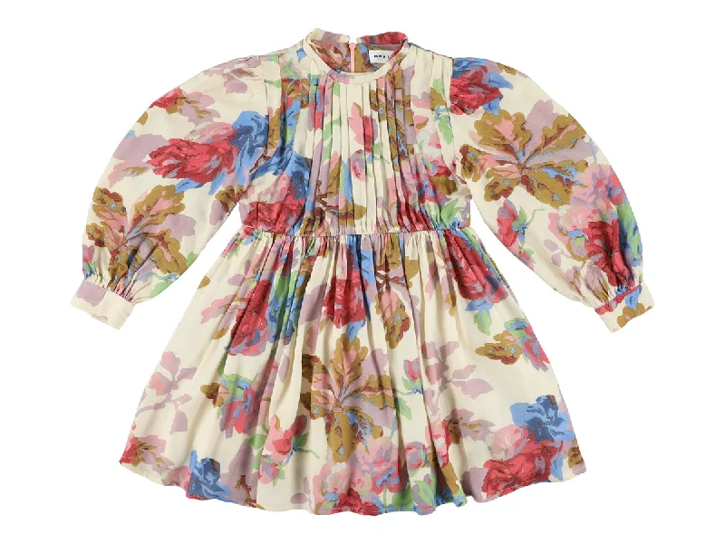 Blush Visum Floral Long Dress Turtleneck Warm Winter