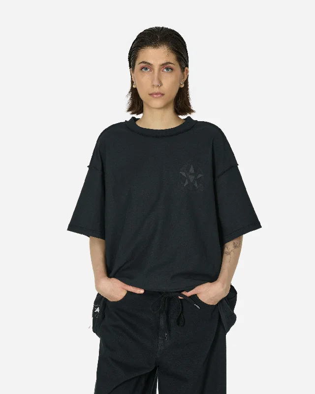 Slam Jam T-Shirt Black Thin T-Shirt Open Front Quick Dry