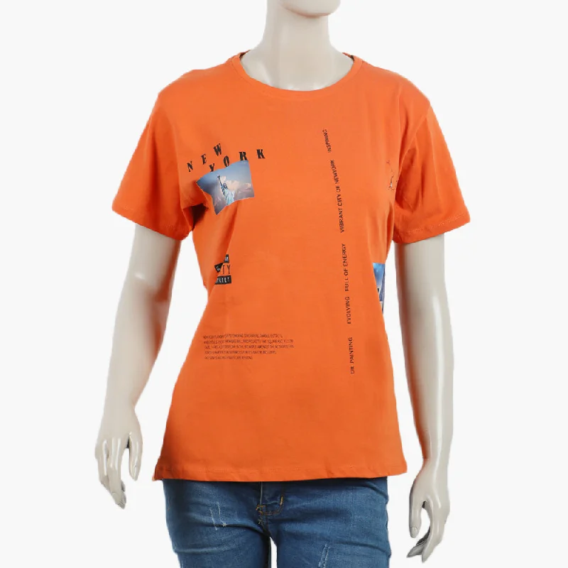 Eminent Women's Half Sleeves Printed T-Shirt - Harvest Plaid T-Shirt Polka Dot Checkered