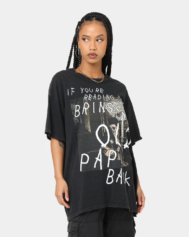 Goat Crew If You're Reading This Vintage T-Shirt Washed Black Front Pockets Side Pockets Patch Pockets Goat Crew If You're Reading This Vintage T-Shirt Washed Black Front Pockets Side Pockets Patch Pockets