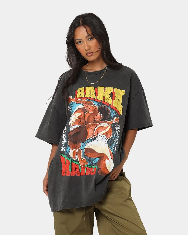 Goat Crew X Baki Hanma Baki Hanma Vintage Heavyweight T-Shirt Black Wash Chenille Blend Fleece Blend Nylon Blend Goat Crew X Baki Hanma Baki Hanma Vintage Heavyweight T-Shirt Black Wash Chenille Blend Fleece Blend Nylon Blend
