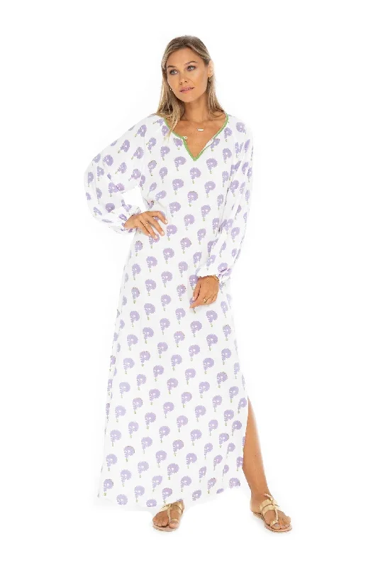 Indian Flower Mimi Long Dress Tunics Party sparkling
