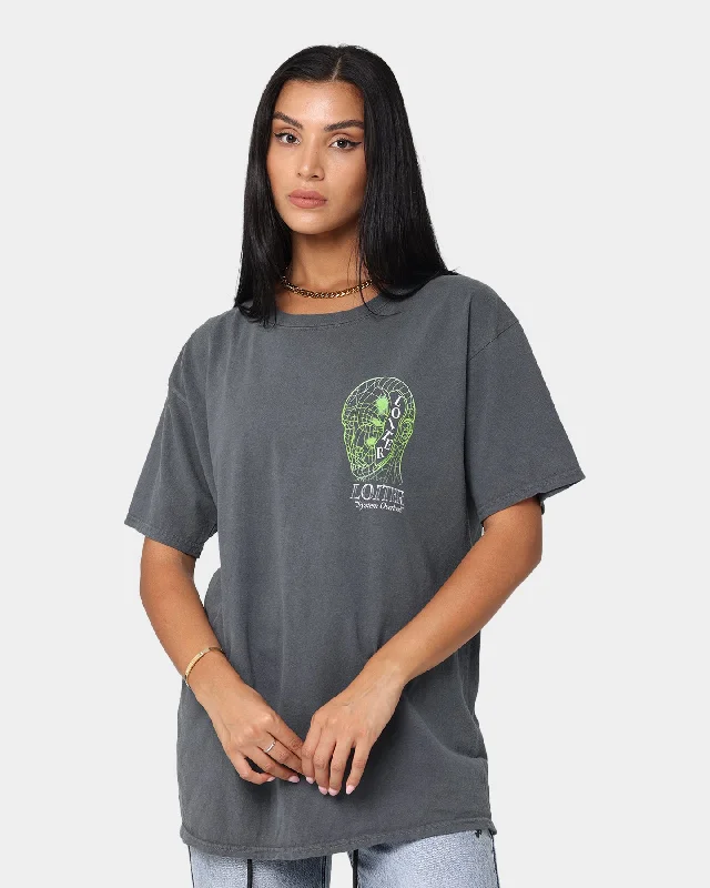 Loiter System Overload Short Sleeve T-Shirt Vintage Black Collared Crew Neck Turtle Neck Loiter System Overload Short Sleeve T-Shirt Vintage Black Collared Crew Neck Turtle Neck