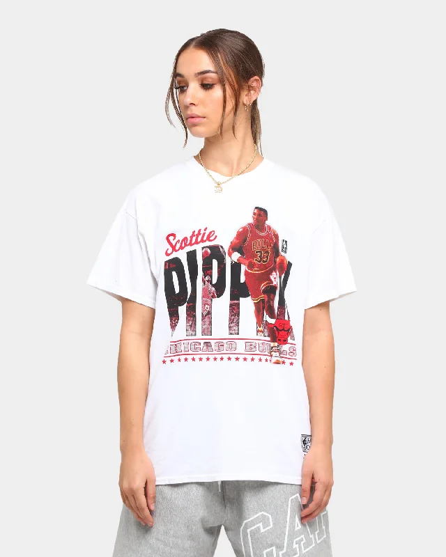 Mitchell & Ness Chicago Bulls Pippen Photo Real Vintage Short Sleeve T-Shirt Vintage White Cozy Warm Stylish Mitchell & Ness Chicago Bulls Pippen Photo Real Vintage Short Sleeve T-Shirt Vintage White Cozy Warm Stylish