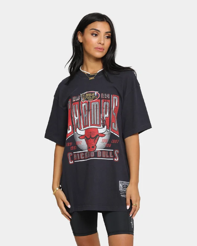 Mitchell & Ness Chicago Bulls Winner Takes All Vintage T-Shirt Faded Black Layered Multi-layer Single Layer Mitchell & Ness Chicago Bulls Winner Takes All Vintage T-Shirt Faded Black Layered Multi-layer Single Layer
