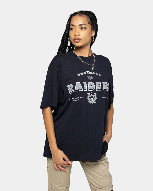 Mitchell & Ness Las Vegas Raiders Vintage Superbowl T-Shirt Faded Black Fitted T-Shirt Seamless Stretchy