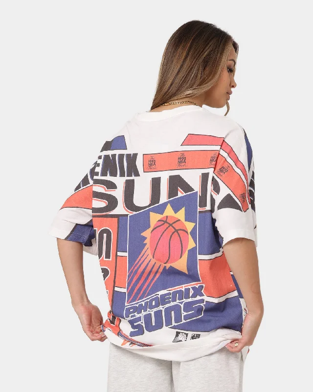 Mitchell & Ness Phoenix Suns '93 Game Over Vintage T-Shirt Vintage White Zippered Front Buttoned Front Snap Front Mitchell & Ness Phoenix Suns '93 Game Over Vintage T-Shirt Vintage White Zippered Front Buttoned Front Snap Front