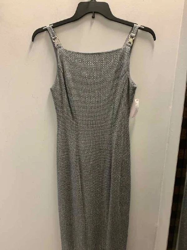 MOLLY MALLORY Dresses and Skirts Size 8 Silver LONG Dress Tunics Business professional MOLLY MALLORY Dresses and Skirts Size 8 Silver LONG Dress Tunics Business professional