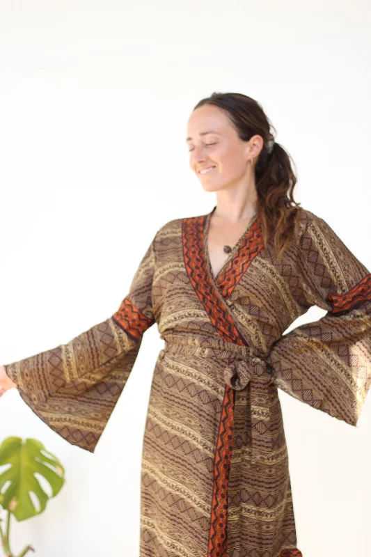 MRNALA Long Dress Tunics Practical easy-care