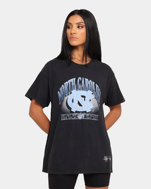NATIONAL COLLEGIATE ATHLETIC ASSC UNC Final Four Short Sleeve Vintage T-Shirt Vintage Black Houndstooth Herringbone Solid NATIONAL COLLEGIATE ATHLETIC ASSC UNC Final Four Short Sleeve Vintage T-Shirt Vintage Black Houndstooth Herringbone Solid