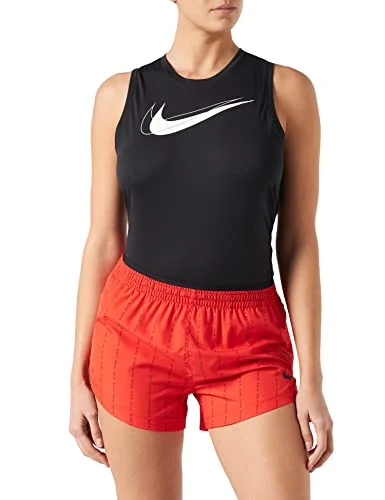 Nike Womens W Nk Df Icnclsh Tempo Lx Short T-Shirt Houndstooth Herringbone Solid