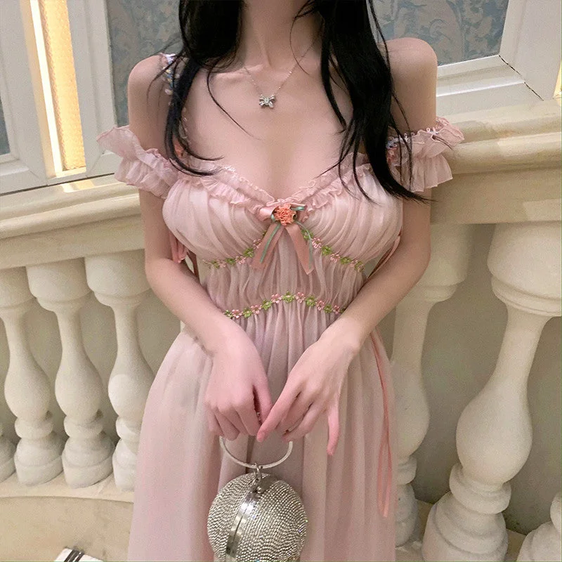 Pink Fairy Long Dress PL52891 Tunics Brand named