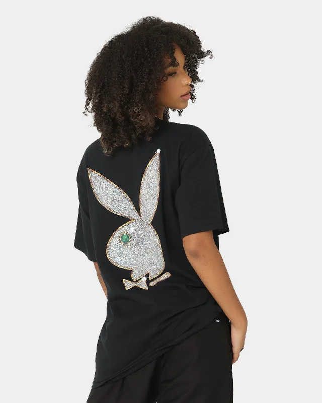 HUF X Playboy VVS Logo T-Shirt Black Anti-Pilling Machine Wash Handmade