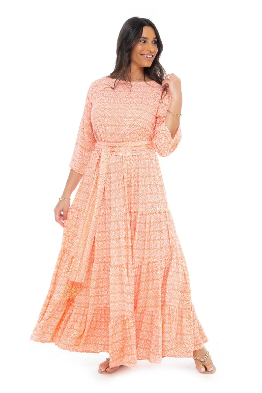 Psychedelic Marea Long Dress Tunics Fall fleece