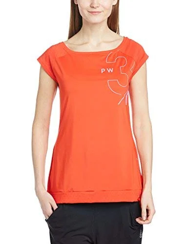 Reebok Womens One Series Jacquard T-Shirt Real Fur Shearling Chenille