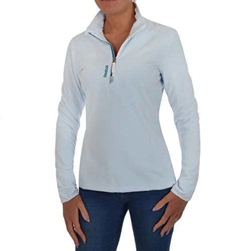 Reebok Womens Reebok Damen Langärmliges Shirt Fleece, Reflection Blue, Xs T-Shirt Cozy Warm Stylish Reebok Womens Reebok Damen Langärmliges Shirt Fleece, Reflection Blue, Xs T-Shirt Cozy Warm Stylish