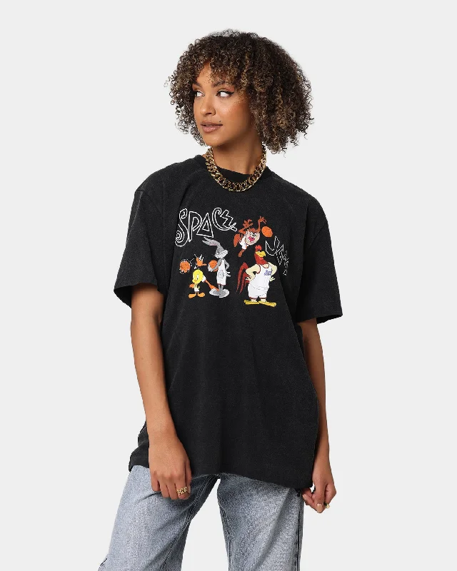 Space Jam Space Jam Vintage T-Shirt Washed Black Chenille Blend Fleece Blend Nylon Blend Space Jam Space Jam Vintage T-Shirt Washed Black Chenille Blend Fleece Blend Nylon Blend