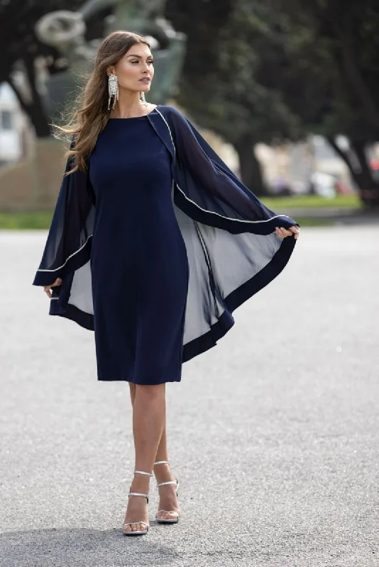 Midnight Blue Chiffon Overlay Dress Tunics Favorite customer
