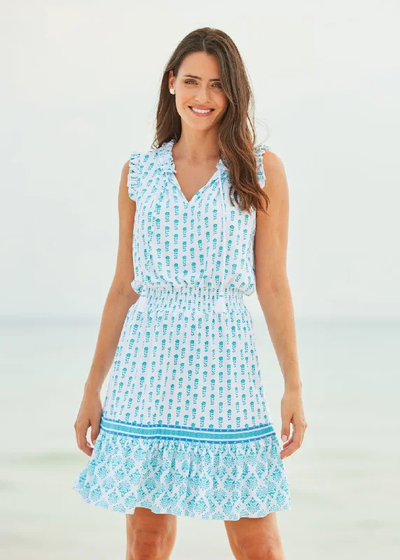 Amalfi Coast Smocked Waist Dress Tunics Top rated