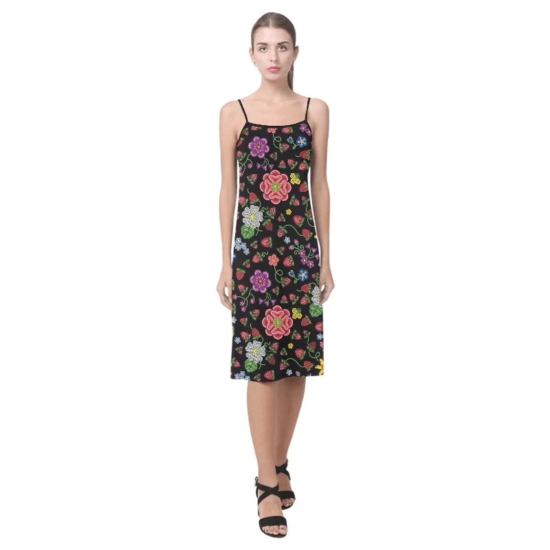 Berry Pop Midnight Alcestis Slip Dress Floral Print girly