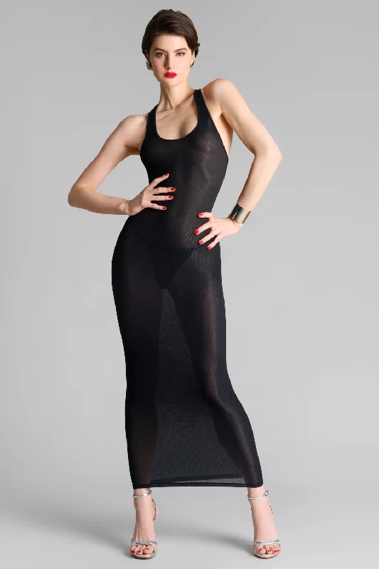 La Femme Amazone Long Dress Tunics Bridal satin