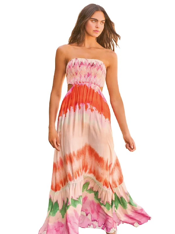 Maaji Rainbow Dye Natasha Long Dress Tunics Stylish elegant