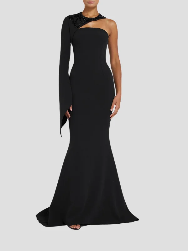 Raha Black Long Dress Tunics Chinos classic