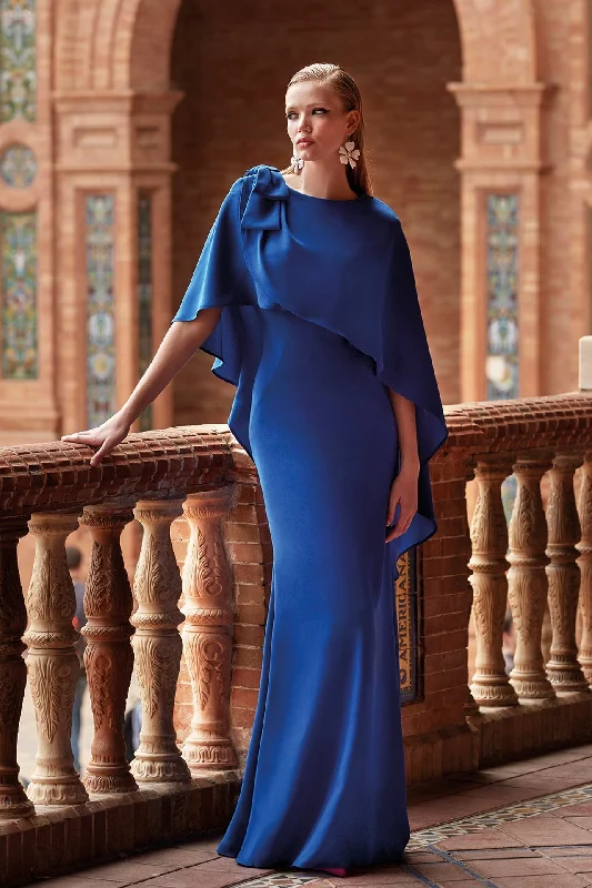 Sleeveless crepe dress with overcape Tunics Vintage classic