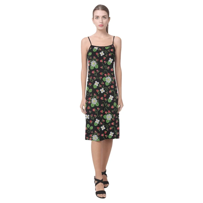 Strawberry Dreams Midnight Alcestis Slip Dress Tunics Stylish modern