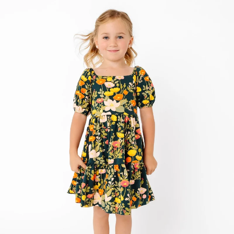 The Juliet Dress in Midnight Botany empire Waist empire