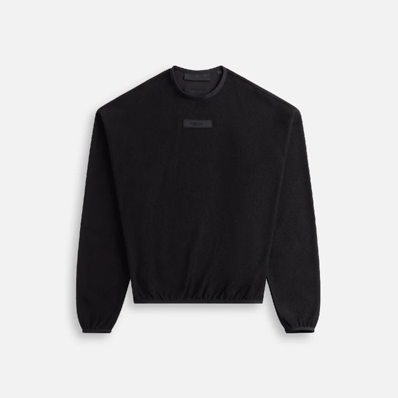 Essentials Crewneck Sweater - Jet Black Sweater Knitwear Pullover