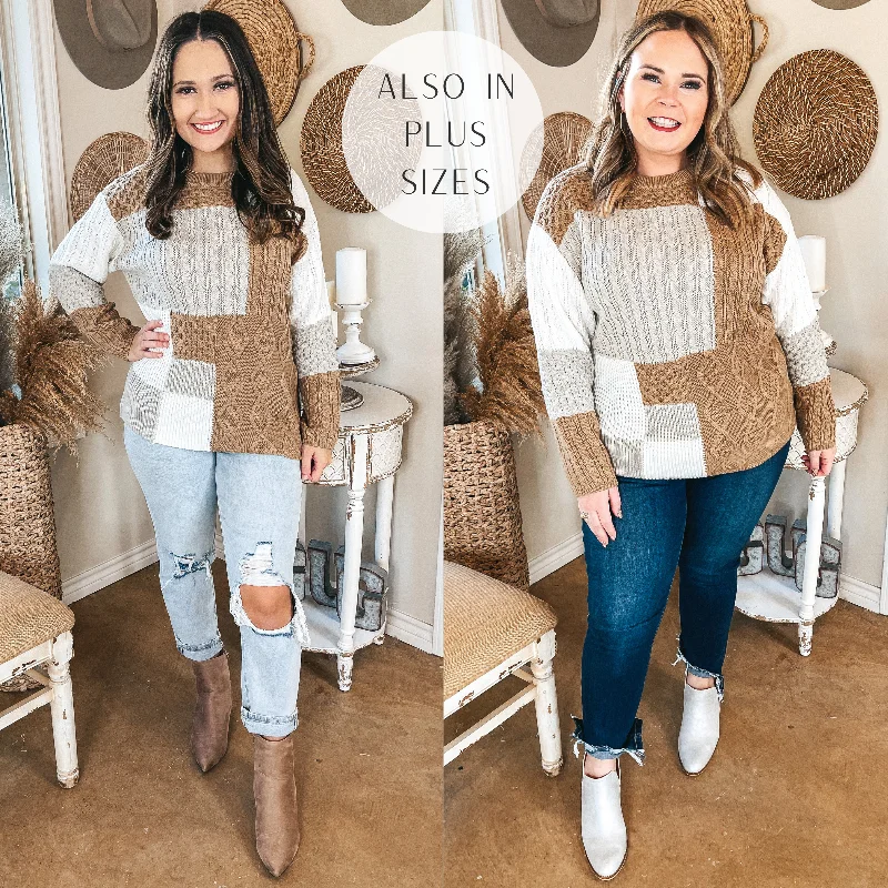 Frozen Lake Mix Knit Color Block Sweater in Ivory, Tan, and Grey Chenille Fabric Brocade Fabric Lace Fabric Frozen Lake Mix Knit Color Block Sweater in Ivory, Tan, and Grey Chenille Fabric Brocade Fabric Lace Fabric