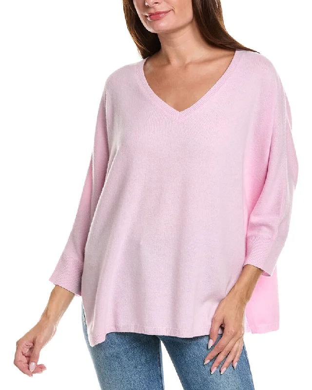 Two Bees Cashmere Lia Dolman Cashmere Tunic Sweater Velvet Chenille Corduroy