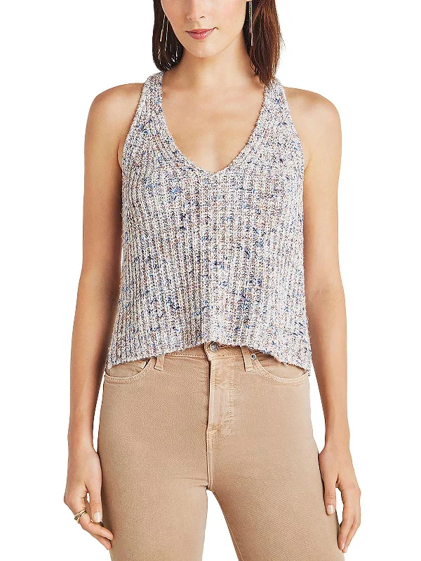 Womens Sweater Cotton Tank Top Elasticated Padded Insulated