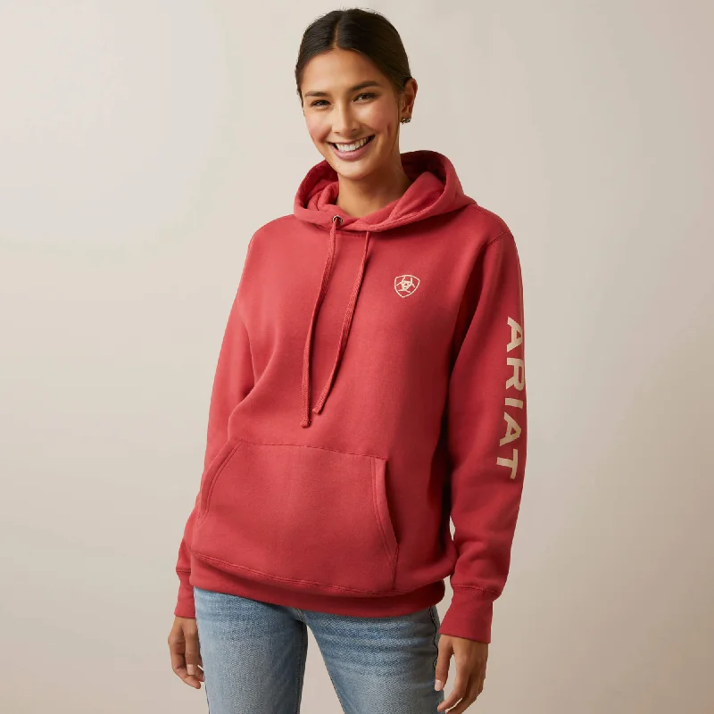 Ariat Women's Cardinal Logo Hoodie Hoodie with Lace Feminine Delicate