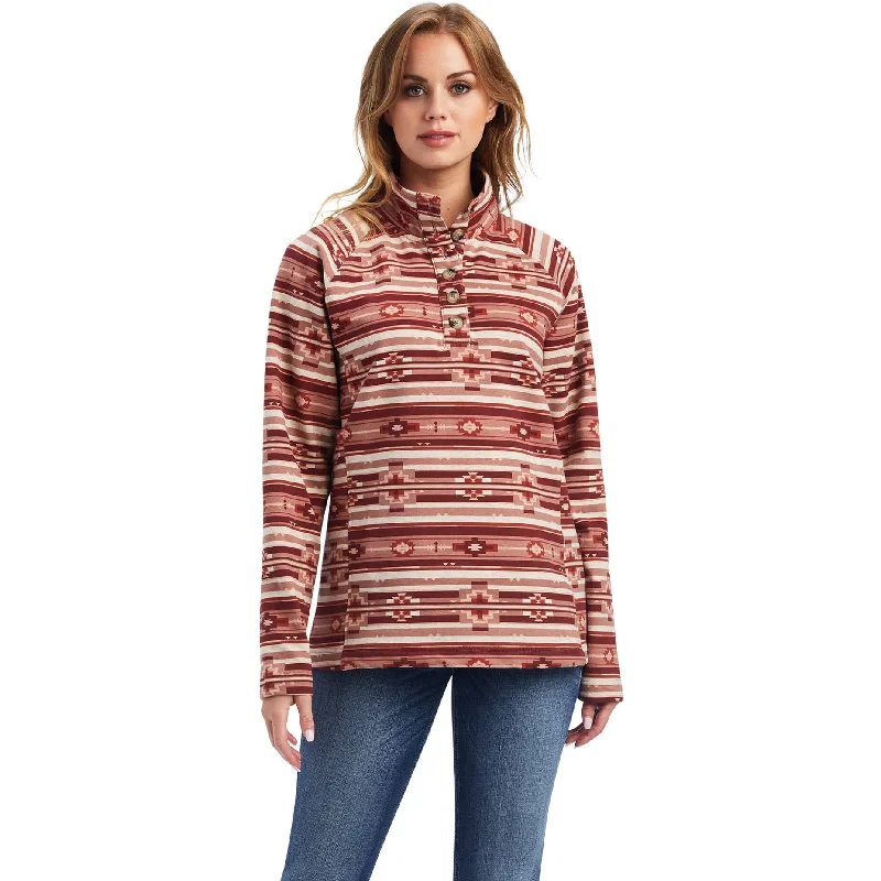 Ariat Women's REAL Southwest Spice Comfort Sweatshirt Hoodie with Emblem Brand Identity