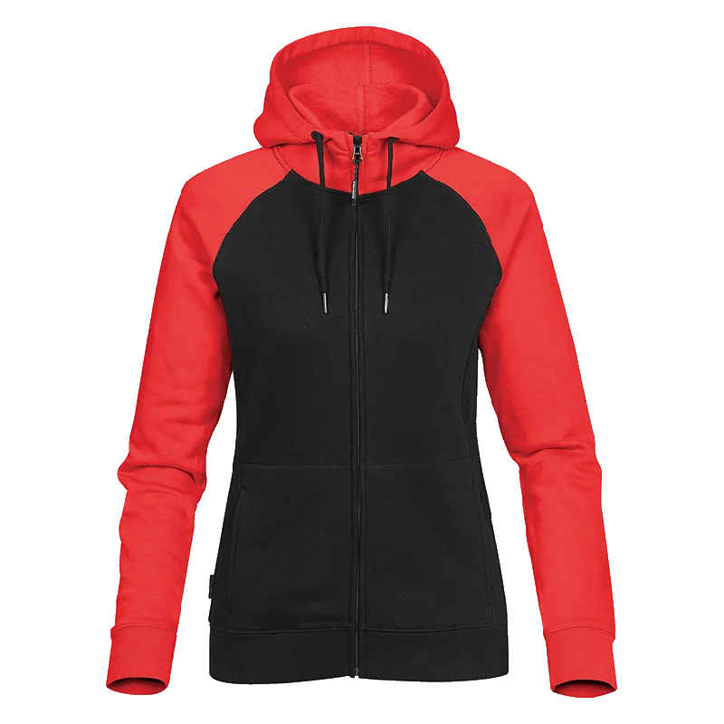B1873W Ladies Omega Two-Tone Zip Hoodie Hoodie Sweatshirt Pullover